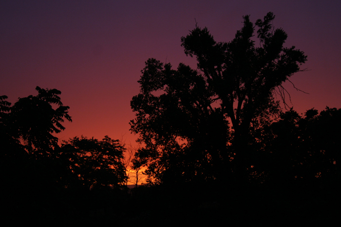 Sunset on AR 7.
